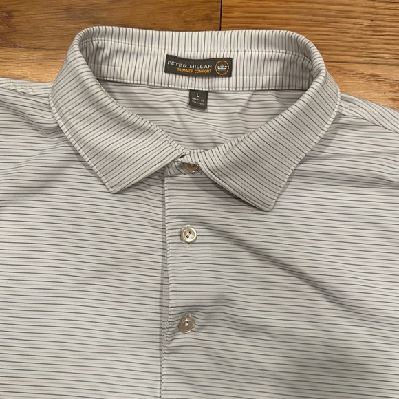 Peter Millar Summer Comfort Polo, size LARGE - Picture 2 of 3
